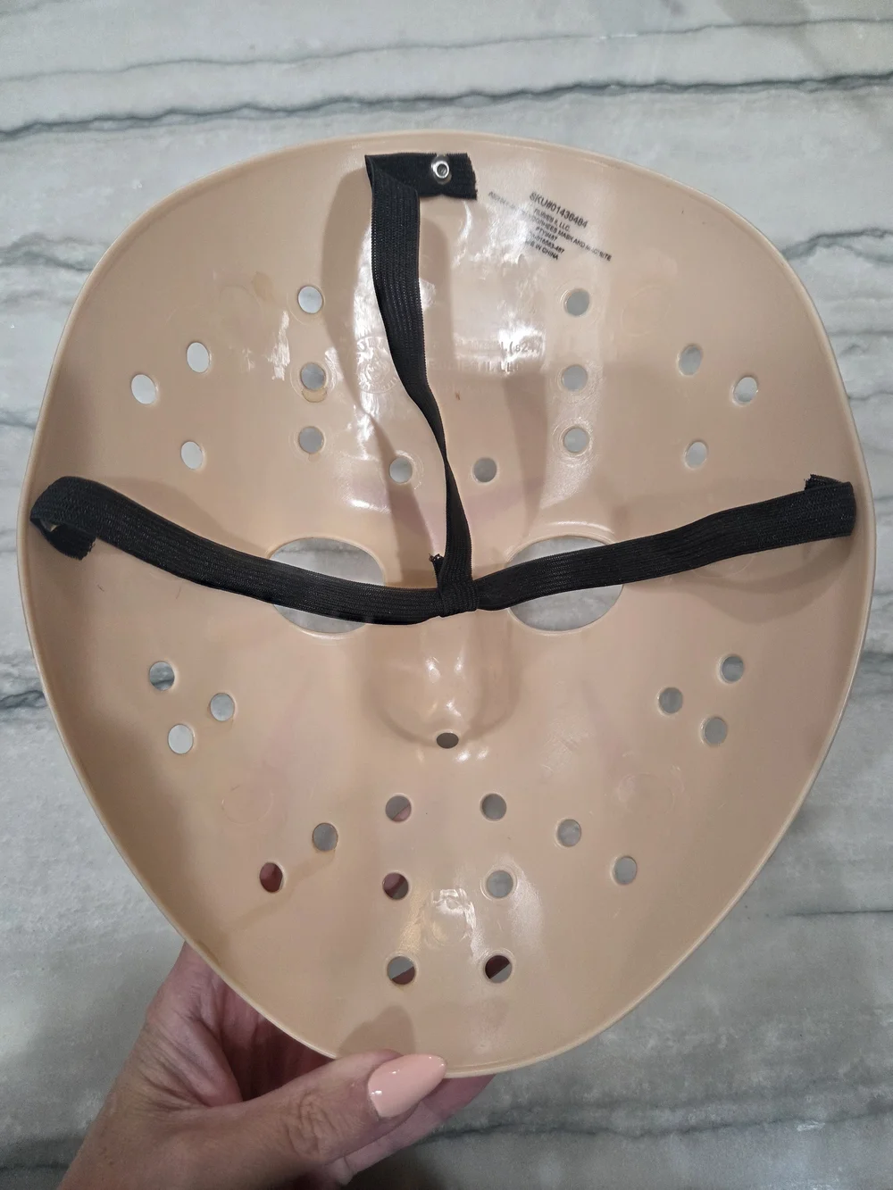 Rubie's Jason Beige Wood-Tone Hockey Mask